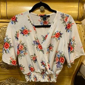 Streetwear Society Wrap Tie Waist Top